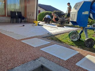 Terrasse mit Geoceramica und PU Festkies