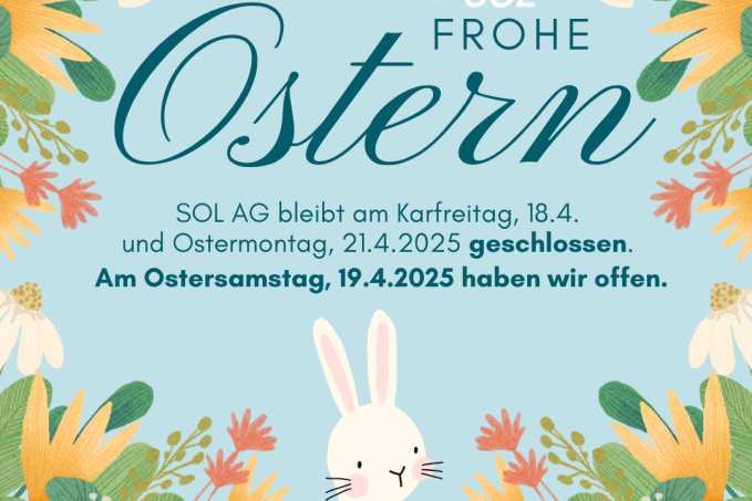 Öffnungszeiten über Ostern