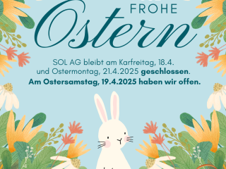 Öffnungszeiten über Ostern und grosse Ostereiersuche für Kinder