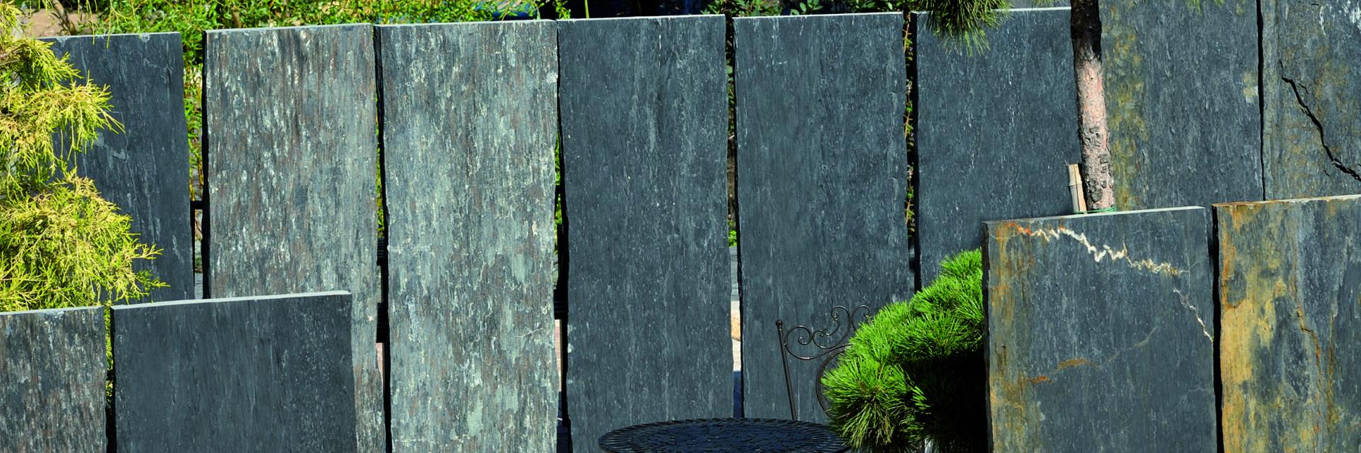 Sichtschutz Naturstein Schiefer Code 802805 SOL AG